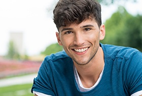 Young man with healthy smile