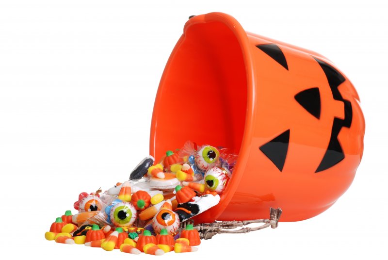 Halloween bucket of candy 